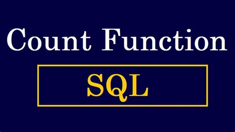SQL COUNT: The Ultimate Guide To SQL COUNT Function .